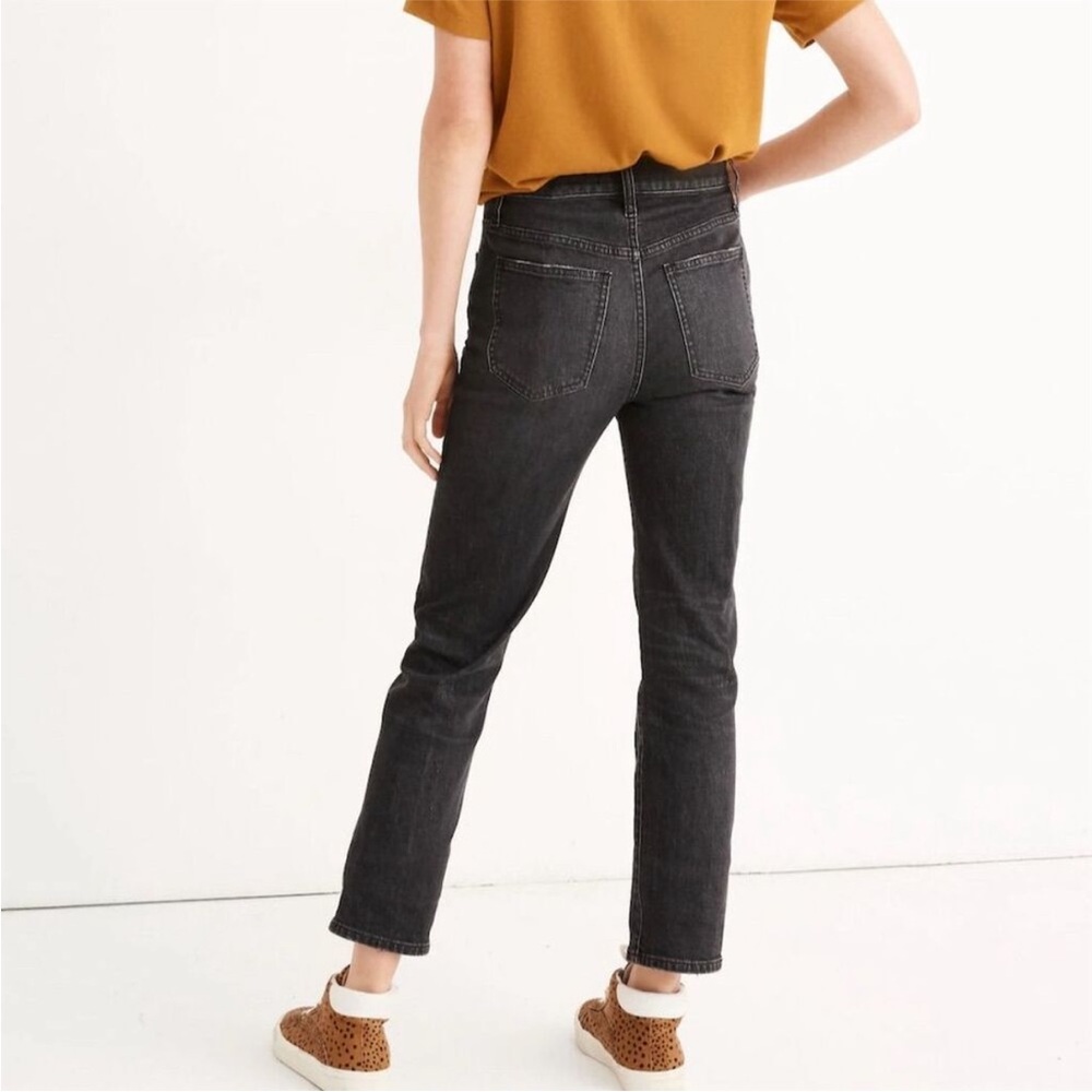 Madewell | Perfect Vintage Crop Jeans High Rise Tapered Charcoal Gray Size 27 - Picture 2 of 9